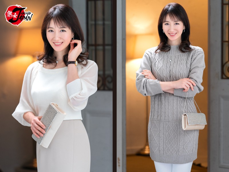 清楚な雰囲気を漂わせる色白美熟女《若村愛子》50歳。『初脱ぎAVドキュメント』
